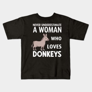 Woman Donkey Kids T-Shirt